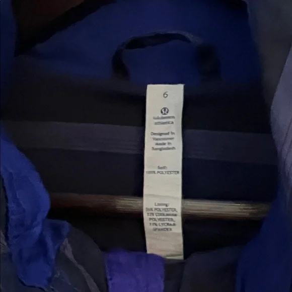 #7 LULULEMON athletica Blue Striped Jacket - Picture 2 of 4